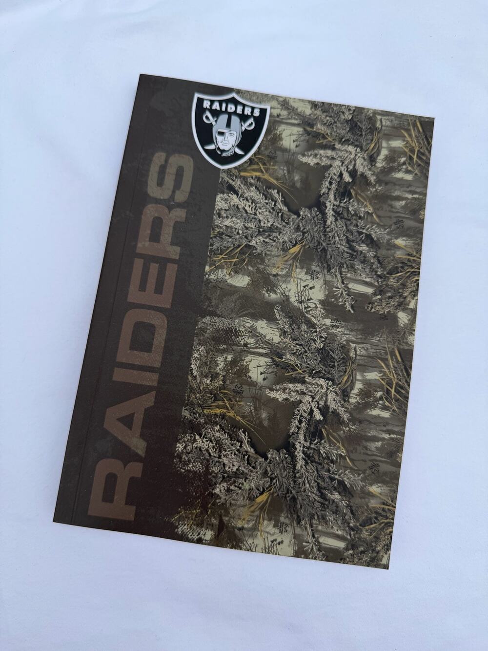 New NFL Raiders Camouflage Note Pad Cube Desk Stationery Turner Licensing